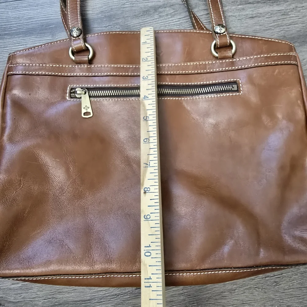 Patricia Nash Leather Shoulder Bag Brown Western  Boho - Picture 3 of 15